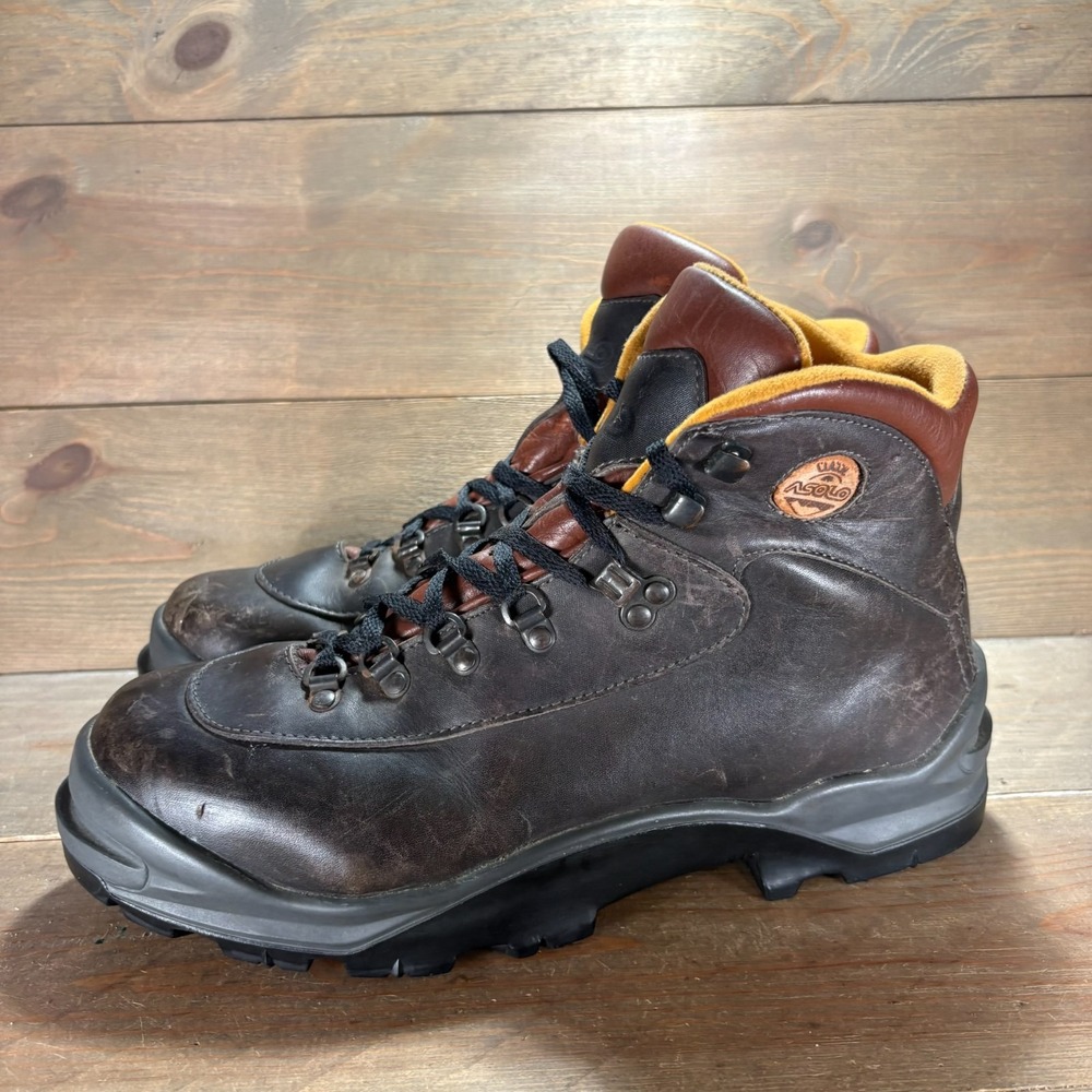 Asolo Classic Mens size 10.5 shoes Brown Leather Lace Up Vintage Hiking boots